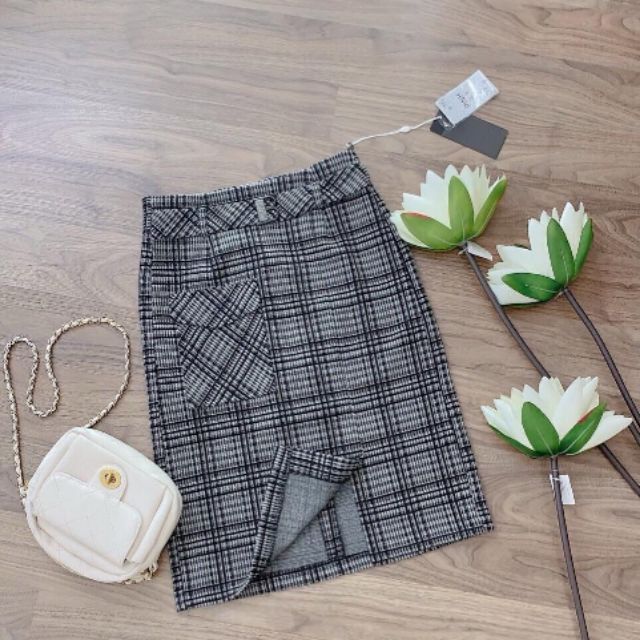 Chân váy kẻ túi đủ size
