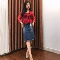 Áo kiểu thắt nơ tay lưới phồng