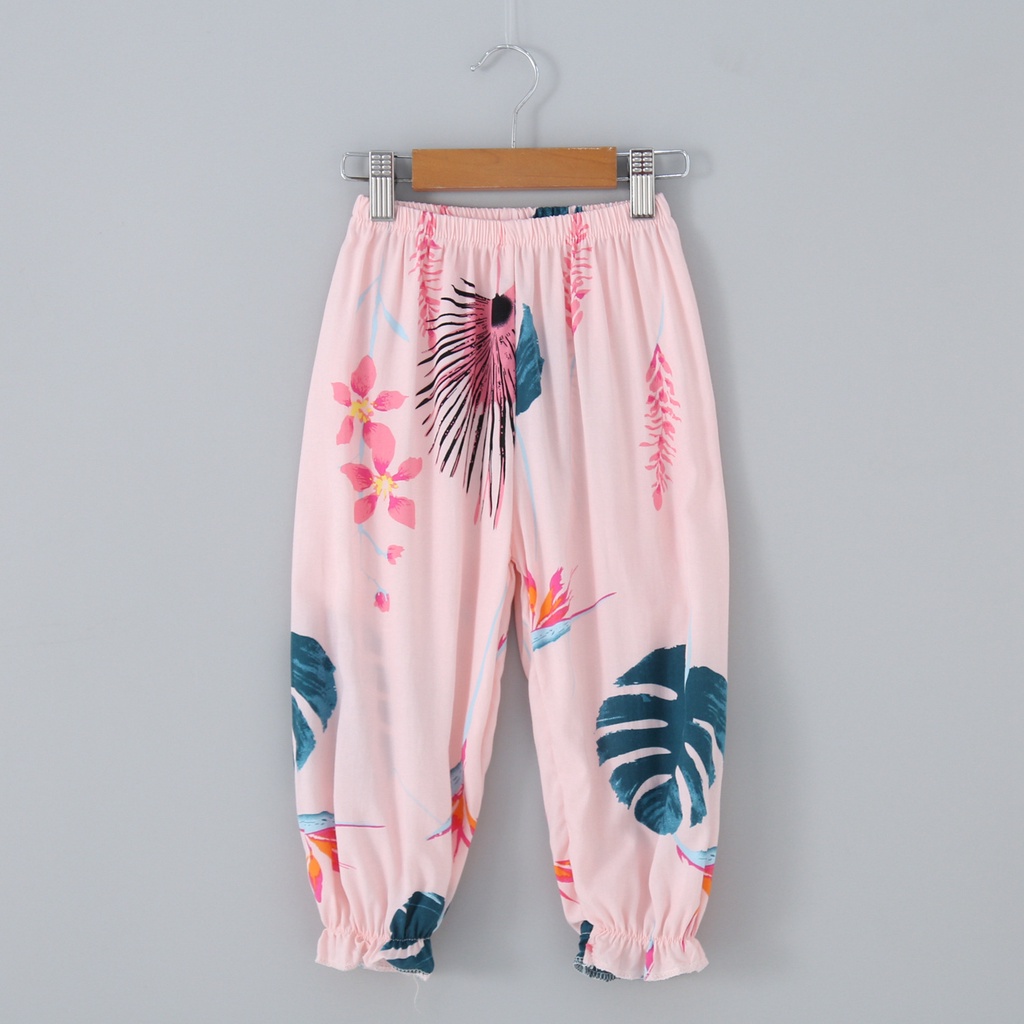 Sun baby Quần Ngủ cotton Lụa Mềm Thân Thiện Với Làn Da Chống Muỗi In Họa Tiết Hoạt Hình Dễ Thương Mùa