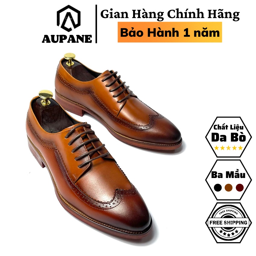 Giày tây nam cao cấp đế phíp da bò thật bh 1 năm kiểu dáng Derby - Mã T61