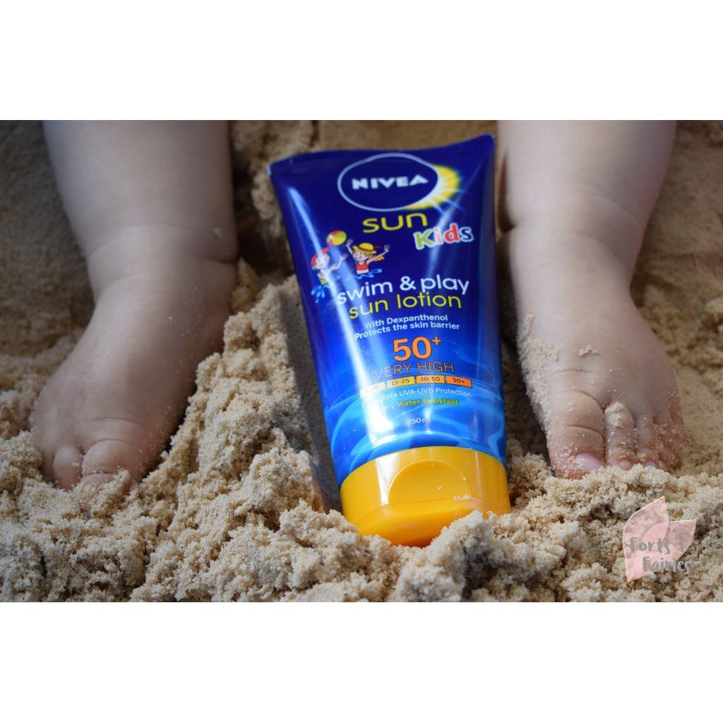 [TOP 1 SHOPEE] Kem chống nắng cho trẻ em Nivea Sun Kids Swim &amp; Play SPF 50+ Very High 150ml (Bill Anh)