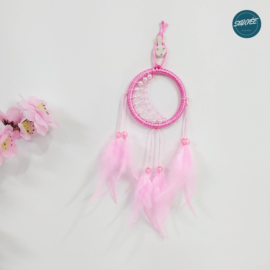 [Hàng Sẵn] Dreamcatcher Handmade mini treo balo, túi xách - The Moon