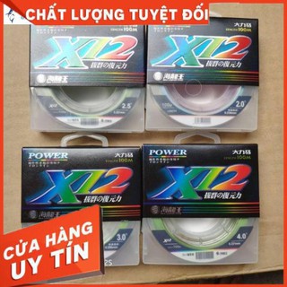 Dây dù câu cá X12 siêu bền,7 màu đủ size