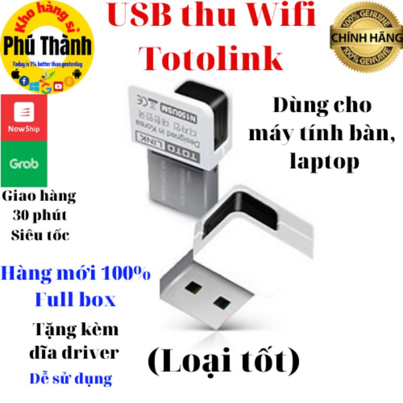 Bộ thu wifi máy tính bàn cao cấp Tp-Link TL-WN725N, Totolink, Lblink - BH 2 năm chính hãng