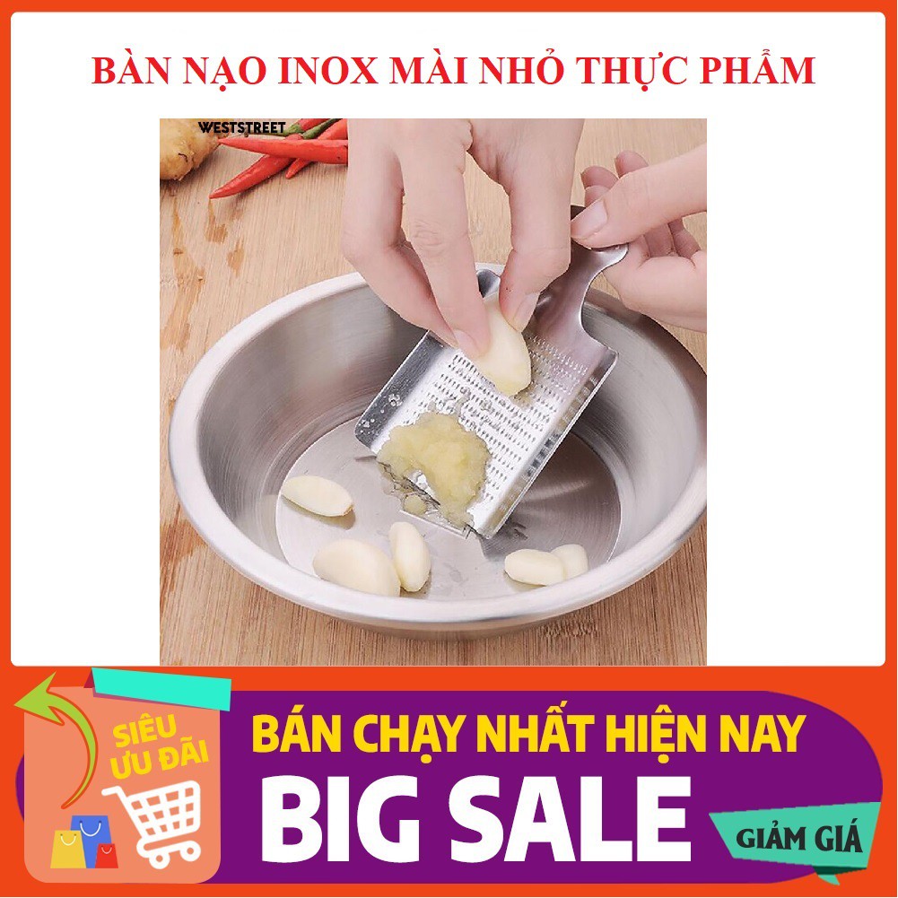 Bàn nạo inox mài nhỏ thực phẩm có tay cầm Made in Japan