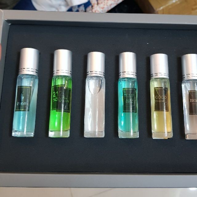 Set nước hoa 6 chai dạng lăn | Thế Giới Skin Care
