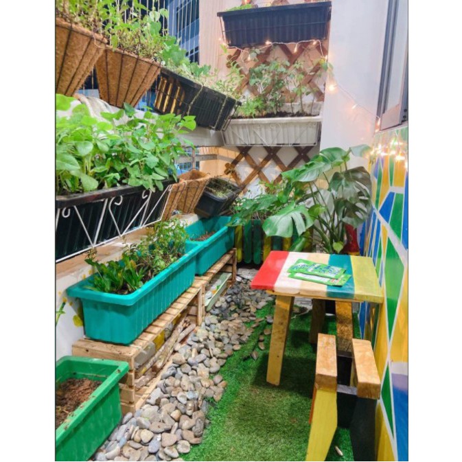 Bàn gỗ mini decor ban công / Bàn trà, cafe