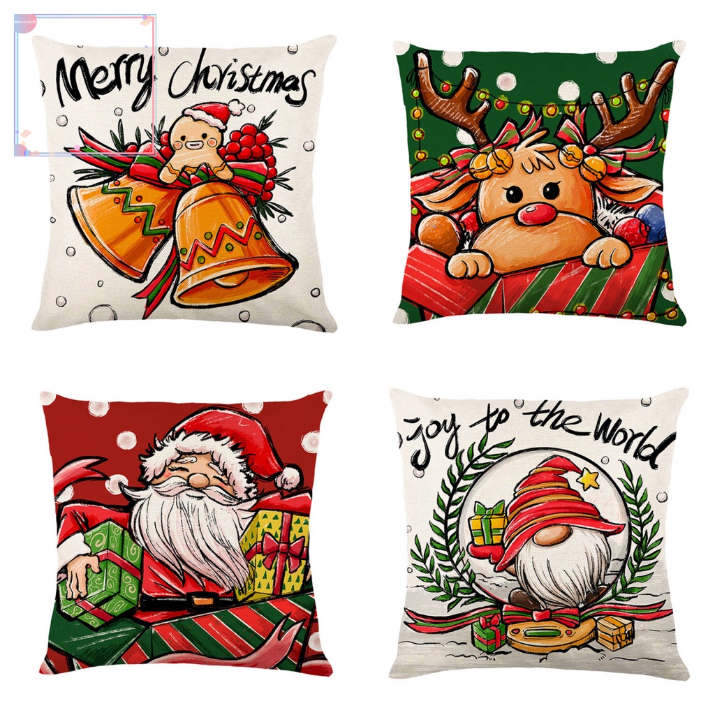 Vỏ Gối In Họa Tiết Giáng Sinh Thoải Mái
