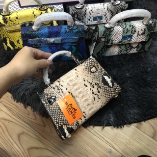 túi kelly mini vân da rắn sale