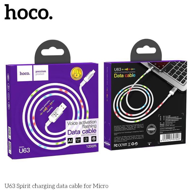 Cáp sạc hoco chính hãng