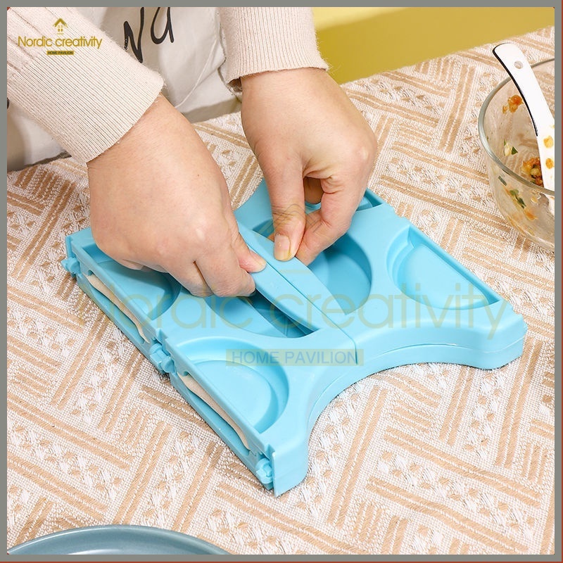 【sản phẩm mới nóng】Khuôn Làm Bánh Xếp Tiện Dụng Chất Lượng Cao,khuôn làm bánh bao há cảo đa dụng,Phụ kiện khuôn làm bánh bao  Khuôn Làm Bánh Xếp 4 Ngăn Tiện Lợi