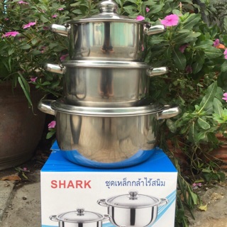 Bộ nồi 3 cái sharp inox cao cấp