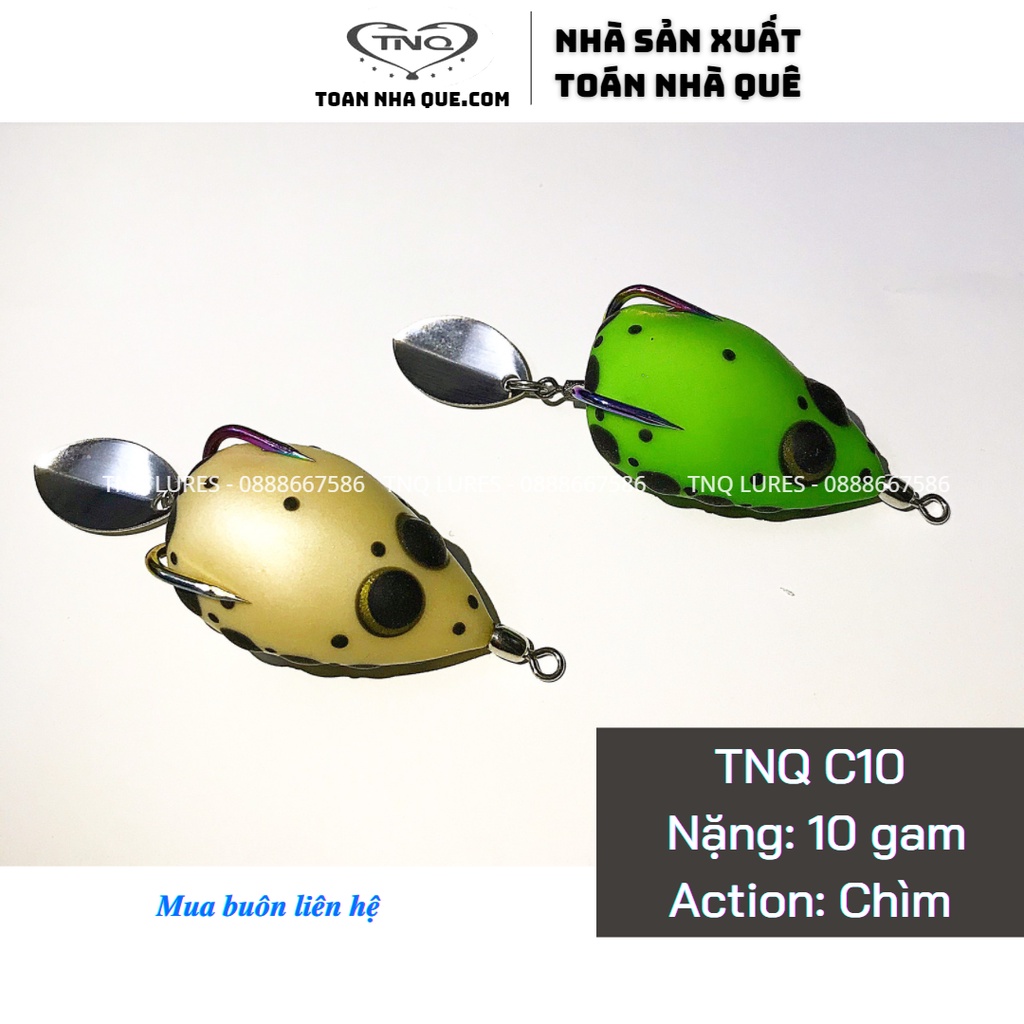 Mồi câu lure nhái hơi TNQ C10 - 10g - Action chìm