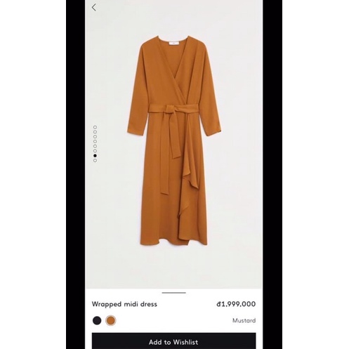 Đầm Mangoo vạt chéo