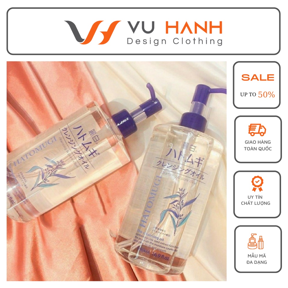 Dầu tẩy trang ý dĩ Hatomugi 500ml | Shop Vũ Hạnh