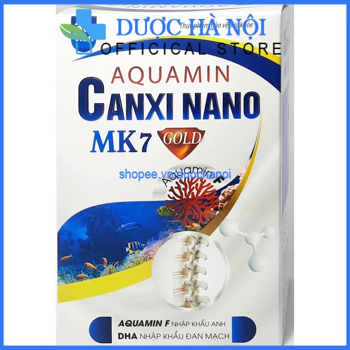 Viên uống canxi nano Mk7 bổ dung dưỡng chất glucosamin cho khớp ngừa loãng xương hôp 30 viên