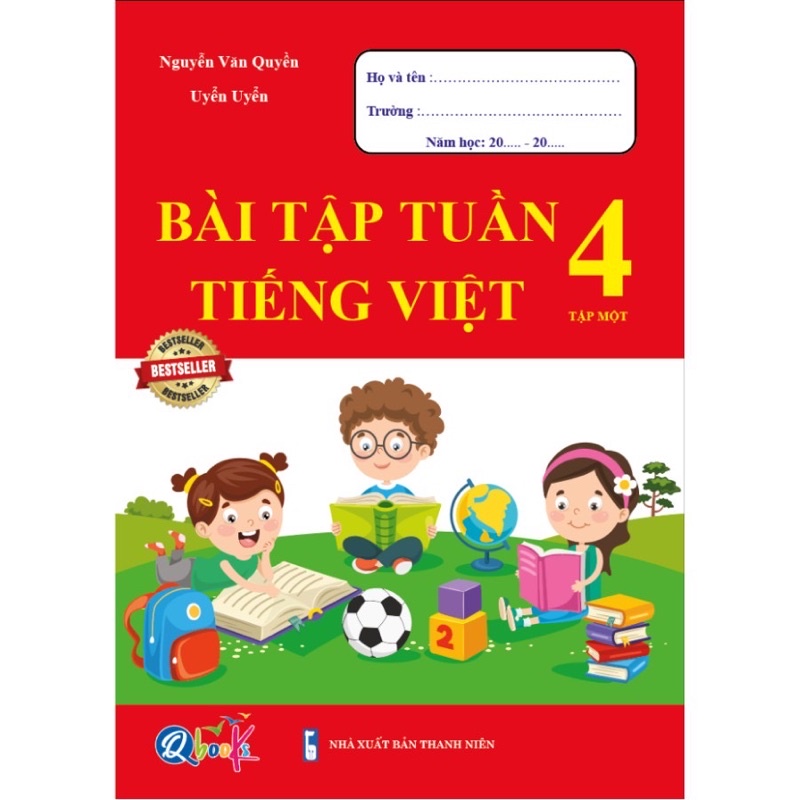 Sách - (Combo 2 cuốn) Bài Tập Tuần Toán và Tiếng Việt 4 - Tập 1