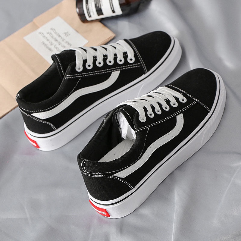 Giày canvas Cột Dây Màu Đen Thoáng Khí Thời Trang Mùa Xuân Cho Nữ Size s 2022