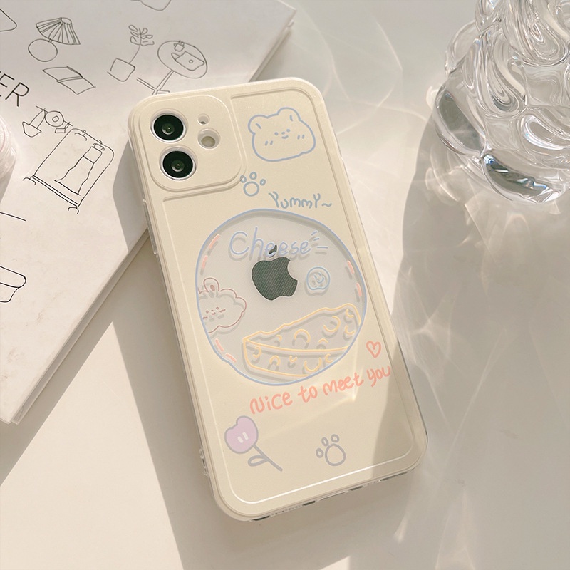 Ốp điện thoại TPU hình gấu hoạt hình cho iPhone 11 Pro Max X Xr Xs Max 7 8 Plus Se 2020 12 pro max 12 mini | BigBuy360 - bigbuy360.vn