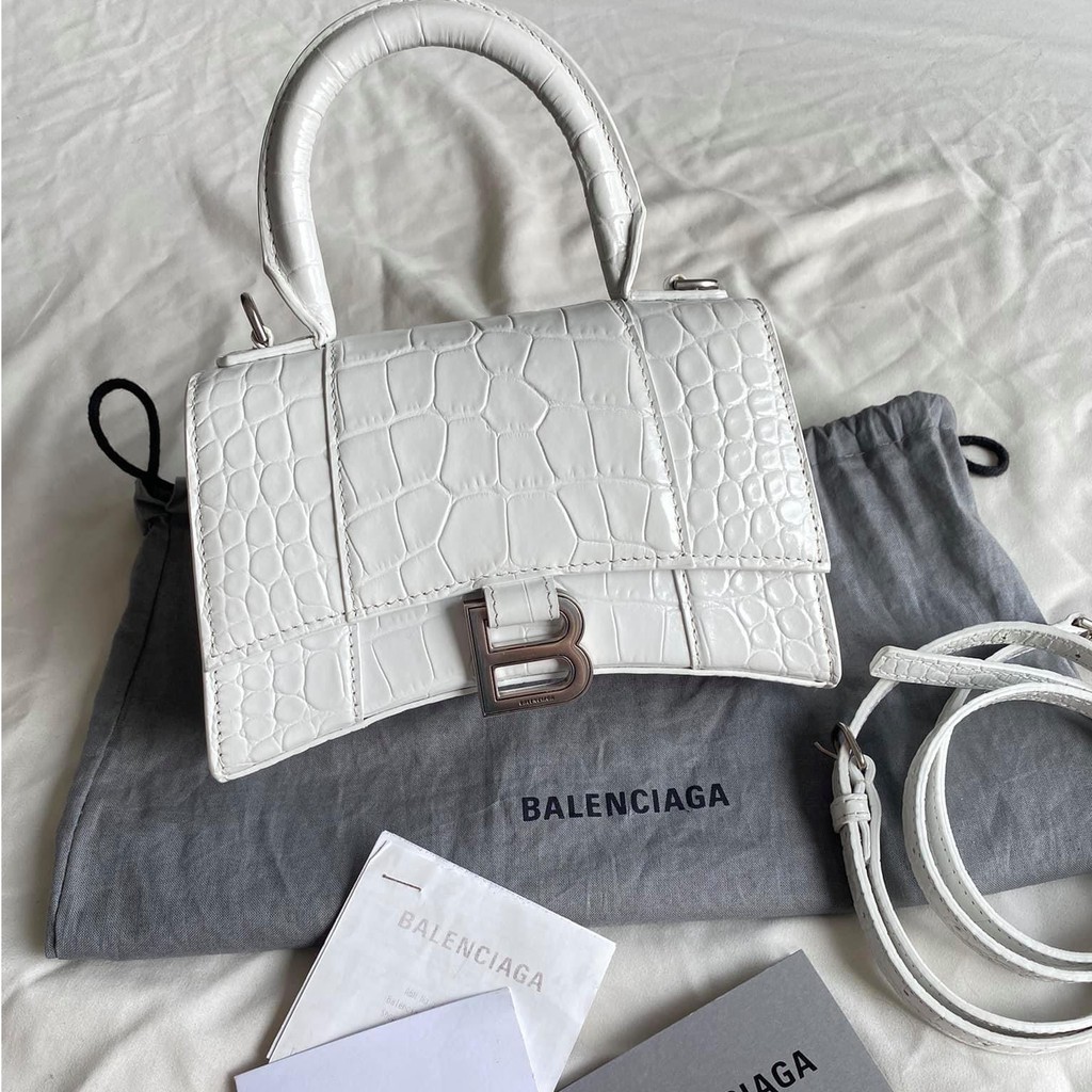 Túi xách tay BALENCIAGA Hourglass cross mini bag Sang chảnh