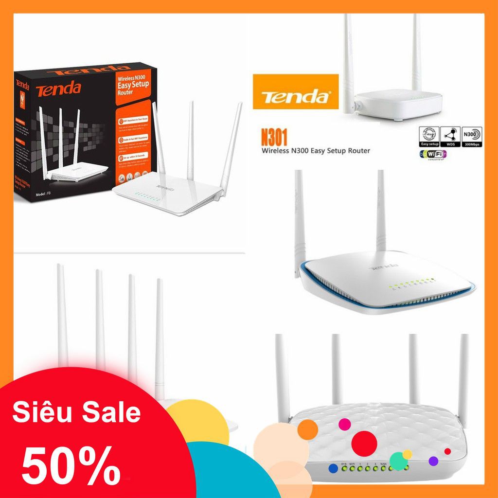 [5🌟][FREESHIP] BỘ PHÁT WIFI TENDA N301 - FH305 - F3 - F6 - F9 (600Mbps)  CHÍNH HÃNG [SALE]