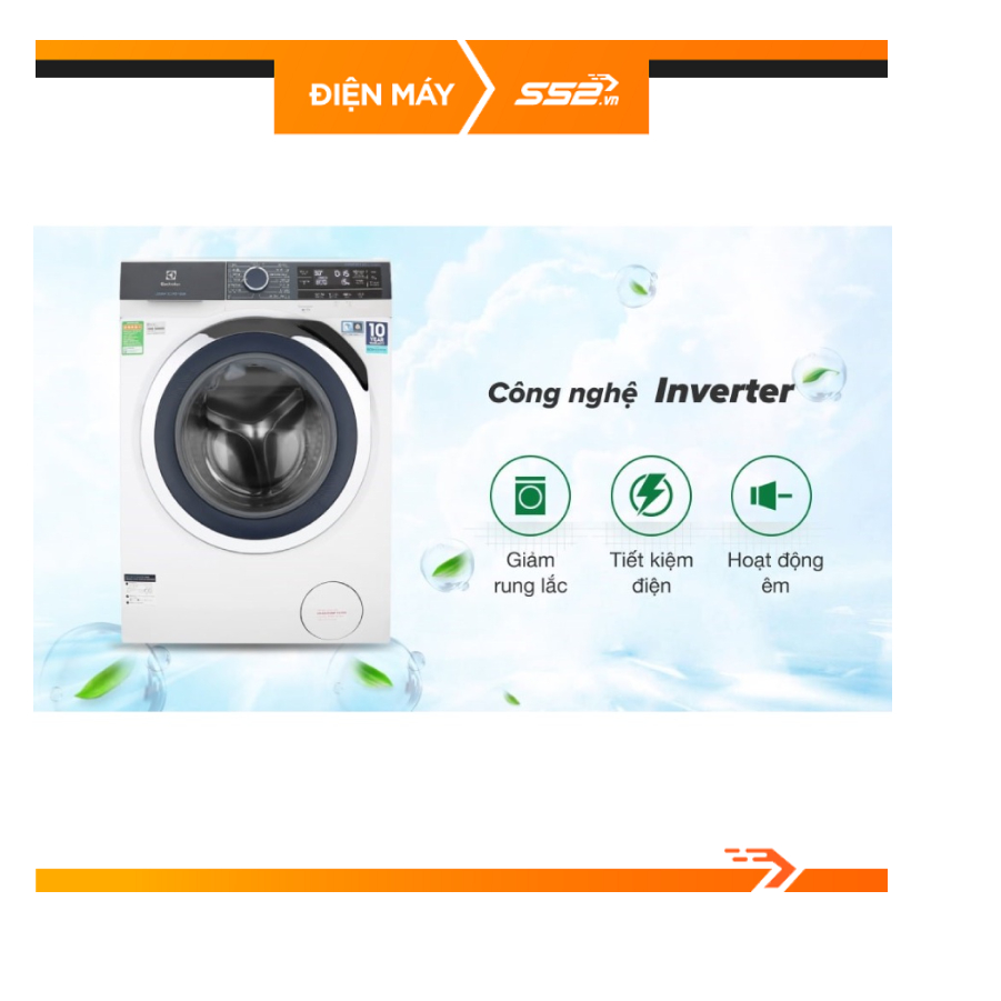 Máy giặt Electrolux Inverter 9kg EWF9023BDWA - Hàng Chính Hãng