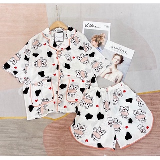 Đồ bộ, Pijama Lụa Mango LOẠI 1 Đùi
