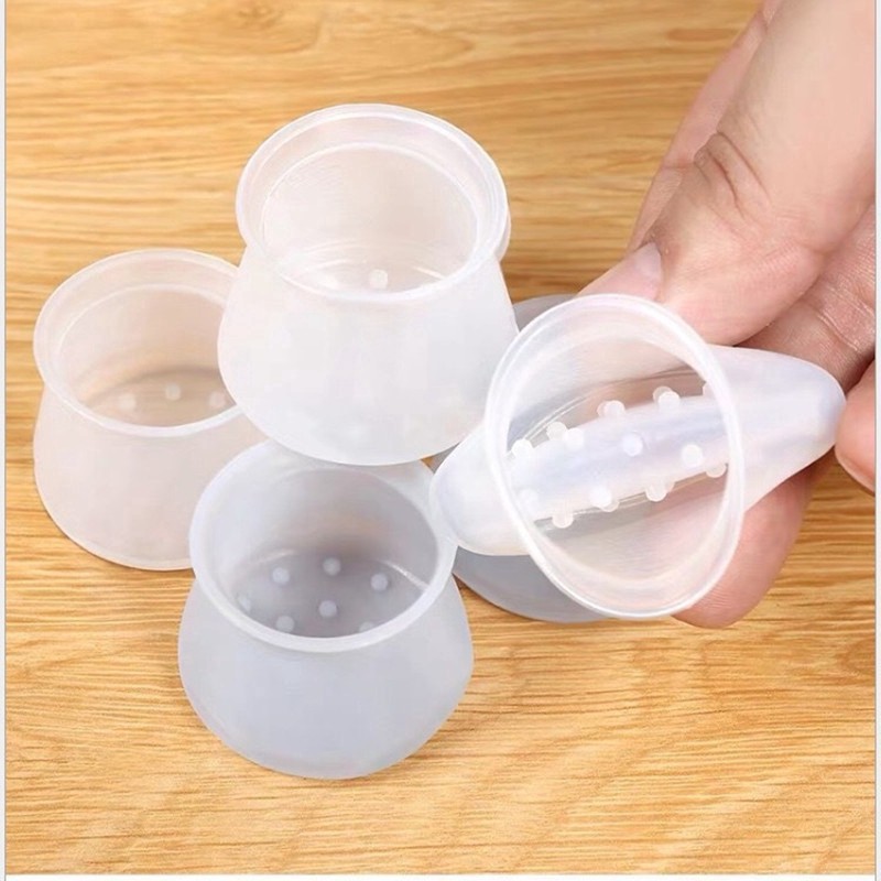 Set 4 Đế Silicone Bọc Chân Bàn Ghế Nội Thất