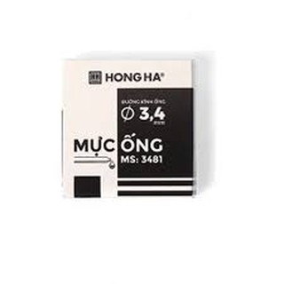 Hộp 6 ống mực hồng hà - mực đen - ms 3481