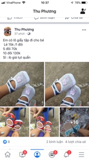 Cobom 10 đôi Giầy tập đi cho bé (ngoc mai)