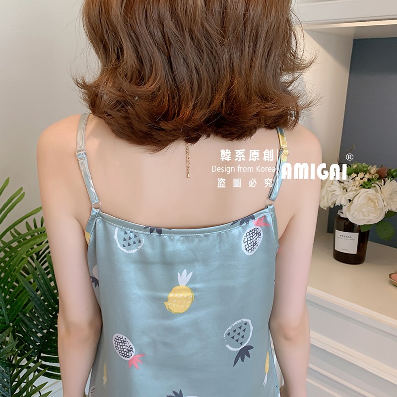 Đầm Ngủ Lụa Hai Dây Form Rộng Gợi Cảm Cho Nữ | BigBuy360 - bigbuy360.vn