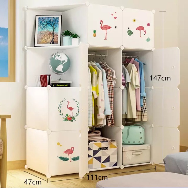 FREESHIP 99K TOÀN QUỐC_TỦ NHỰA GHÉP 10+2 GÓC SÂU 47cm. Tặng kèm 2 treo đồ. Mẫu HOT nhất