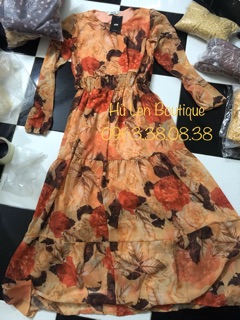 ĐẦM MAXI HOA BO EO (KÈM HÌNH THẬT)