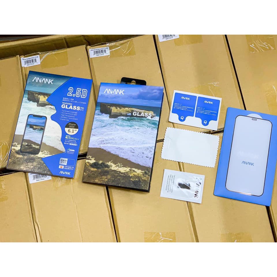 Kính cường lực full màn cho Smart IPhone 14 Promax , 13 Promax ,13 Pro , 12 Promax chính hãng ANANK công nghệ Nhật bản