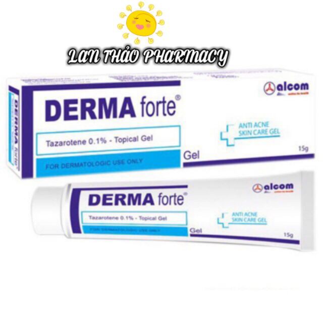 DERMA FORTE GEL 15G CHÍNH HÃNG GIÚP GIẢM MỤN MỜ THÂM GIÁ SỈ