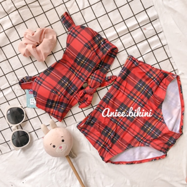 Bikini kẻ cazo kiểu dáng hàn quốc ( Ảnh shop chụp) | BigBuy360 - bigbuy360.vn