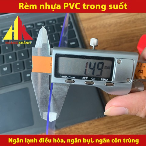 Rèm nhựa PVC ngăn lạnh điều hòa HOANGKHANH 1.5mm (R0,8m x C1,9m) | Rèm ngăn lạnh điều hòa, chắn bụi, côn trùng