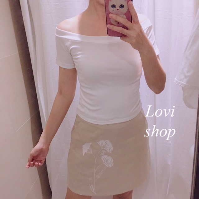 Crop bẹt vai borip