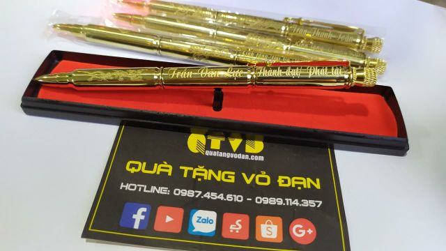 Bút ký Vỏ đạn Ar15 - Khắc tên miễn phí theo yêu cầu