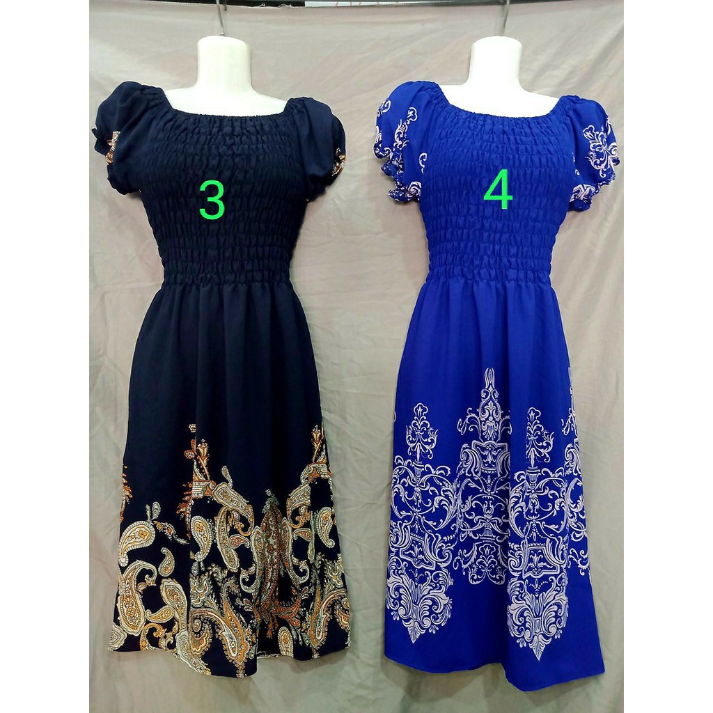 Đầm bẹt vai đi biển ngắn [nhiều màu] | BigBuy360 - bigbuy360.vn