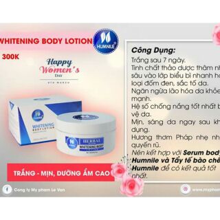Kem body thảo dược Humnile (lotion)