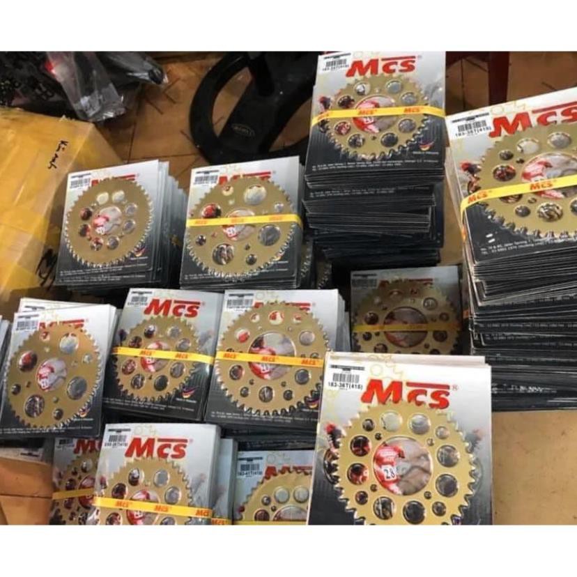 Dĩa tải nhông sên xích 415 - 7LY MCS malaysia  xe WAVE  NHỎ  / DREAM