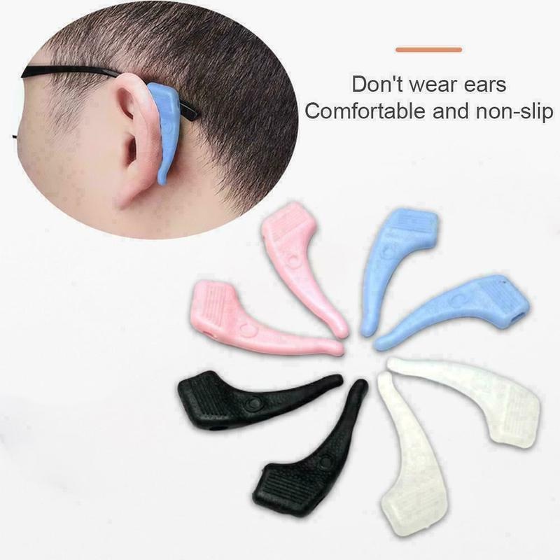 Set 1 Cặp Kẹp Silicon Mềm Chống Trượt Đeo Mắt Kính