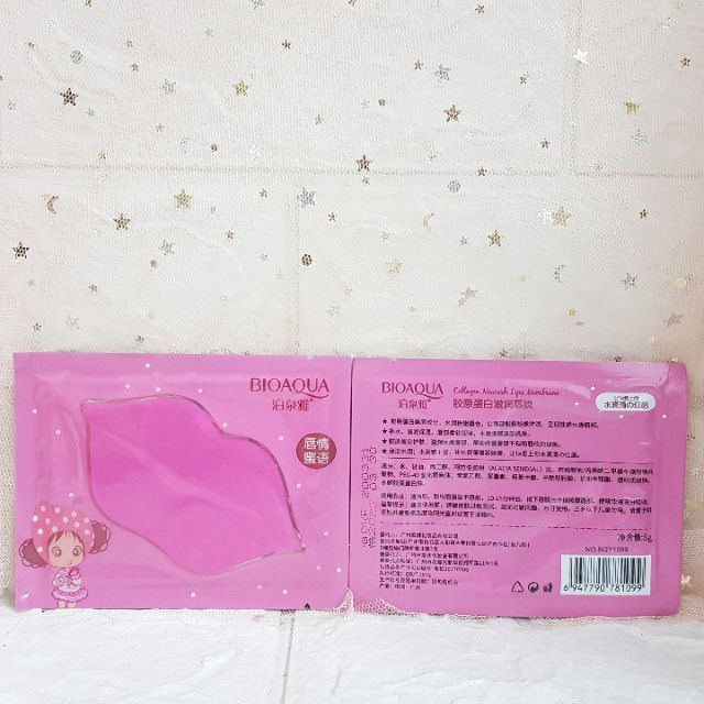 Mặt Nạ Môi Bioaqua Collagen Nourish Lips Membrane Mask