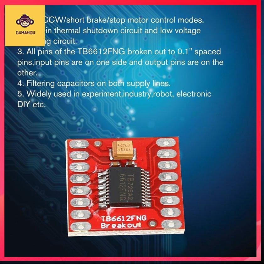 【Trong kho】TB6612FNG Dual DC Stepper Motor Driver Module điều khiển cho Arduino