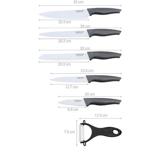 Bộ dao nhà bếp 6 món Cookplus Lock&Lock CKK101S01