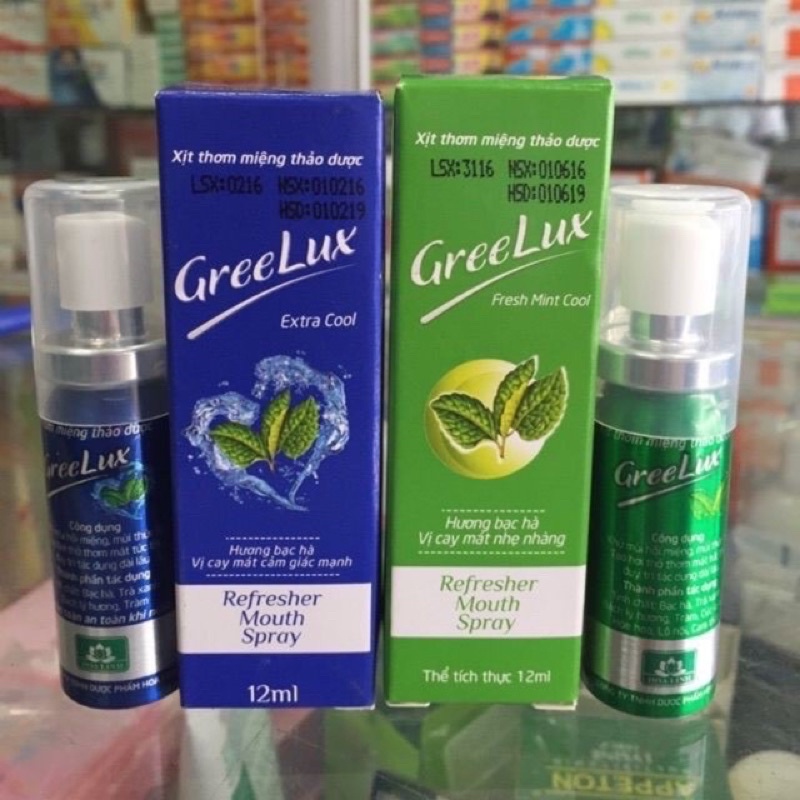greelux xịt thơm miệng thảo dược 12ml
