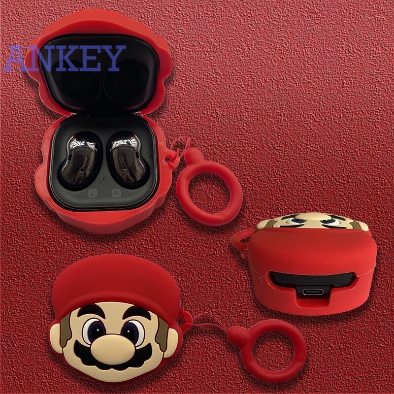 Samsung Galaxy Buds2 Pro / Buds 2 / Buds Pro / Buds Live Vỏ Bảo Vệ Hộp Sạc Tai Nghe Trong Suốt Họa Tiết Hoạt Hình Dễ