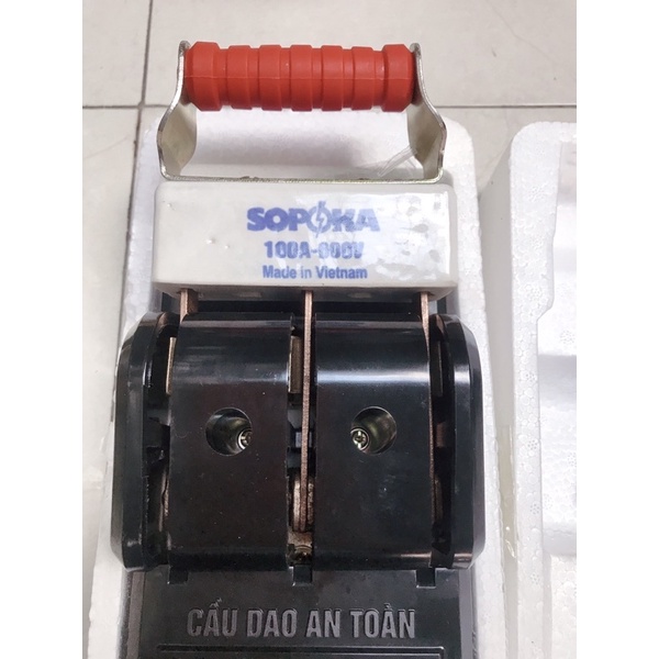 Cầu dao cực đuc  Sopoka 3 pha 100A