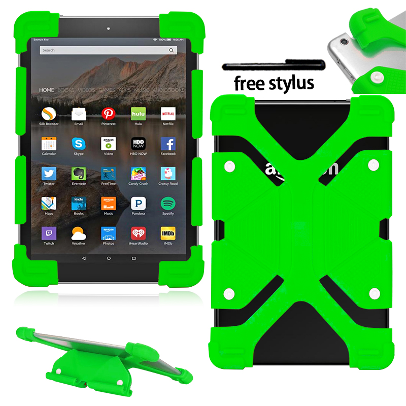 Ốp Lưng Silicone Có Giá Đỡ Cho Amazon Fire Hd10 5th / 7th / 9th Gen / Hd 8.9